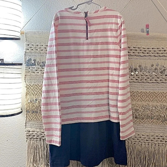 Joules Lucy Mock Layer Long Sleeves Dress with Sequin Rainbow - Picture 9 of 11